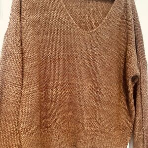 Cozy Brown Knit Sweater